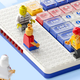 The MelGeek Pixel keyboard adorned with Lego minifigures.